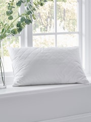 Early's of Witney Luxurious Quilted White Pillow - Image 1 of 4