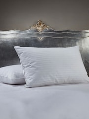 Early's of Witney Luxury Pure Sateen Stripe Goose Down And Feather White Pillow - Image 1 of 3