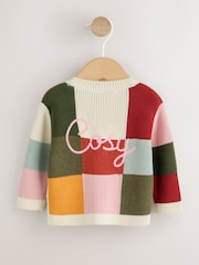 Patchwork Autumnal Crochet Baby Cardigan (0mths-2yrs) - Image 2 of 7