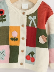 Patchwork Autumnal Crochet Baby Cardigan (0mths-2yrs) - Image 3 of 7