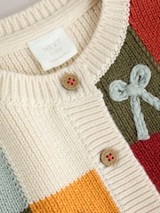 Patchwork Autumnal Crochet Baby Cardigan (0mths-2yrs) - Image 4 of 7