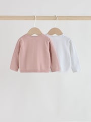Pink and White Baby Cardigans 2 Pack (0mths-2yrs) - Image 2 of 8