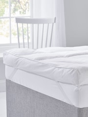 Early's of Witney White Luxury Naturals 13cm Extra Deep 100 Duck Feather  Down Topper - Image 1 of 2