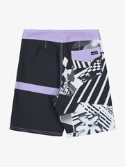 شورت سباحة بطول 17 بوصة وقصة مستقيمة مزين بشعار Surfsilk من Quiksilver - صورة 2 من 2