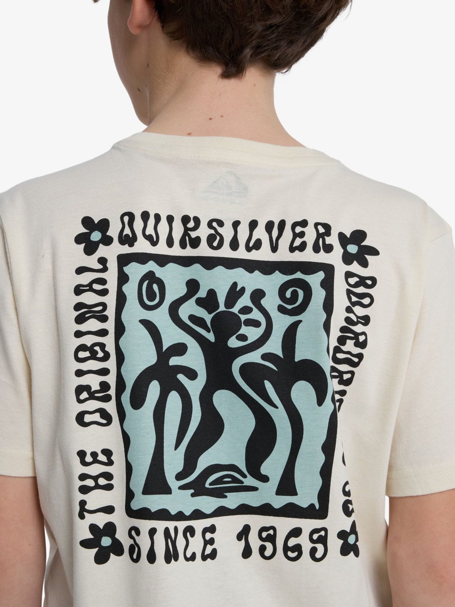 Buy Quiksilver White Serenity Splash Backprint Graphic Short