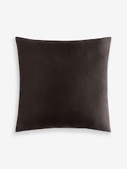 Brown 59 x 59cm Cut Velvet Abstract Zebra Cushion - Image 5 of 5