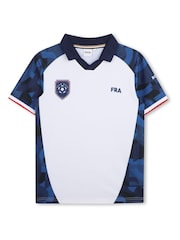 BOSS White World Cup Logo Collar Polo Neck Polo Shirt - Image 1 of 3