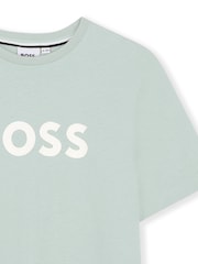 BOSS Blue Logo Short Sleeve T-Shirt - Image 3 of 3