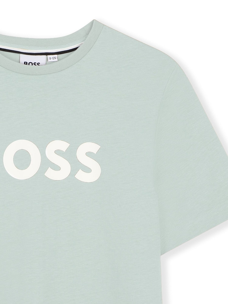 BOSS Blue Logo Short Sleeve T-Shirt - Image 3 of 3 BOSS Blue Logo Short Sleeve T-Shirt - Image 3 of 3