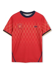 Crveno - BOSS majica kratkih rukava sa logotipom Svetskog kupa sa kratkim rukavom sa okruglim izrezom - Slika 1 od 3