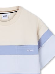 BOSS Logo Stripe Short Sleeve T-Shirt - Imaginea 4 din 4