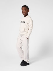 BOSS Cream Logo Pull Over Hoodie - Image 1 of 5