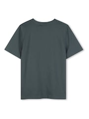 BOSS Green Shape Logo Crew Neck Short Sleeve T-Shirt - Image 4 of 5