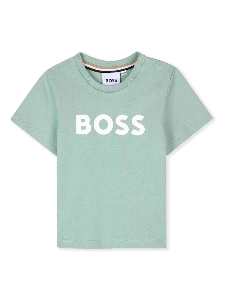 BOSS ベビー ロゴ 半袖 Tシャツ - 画像 1 / 3