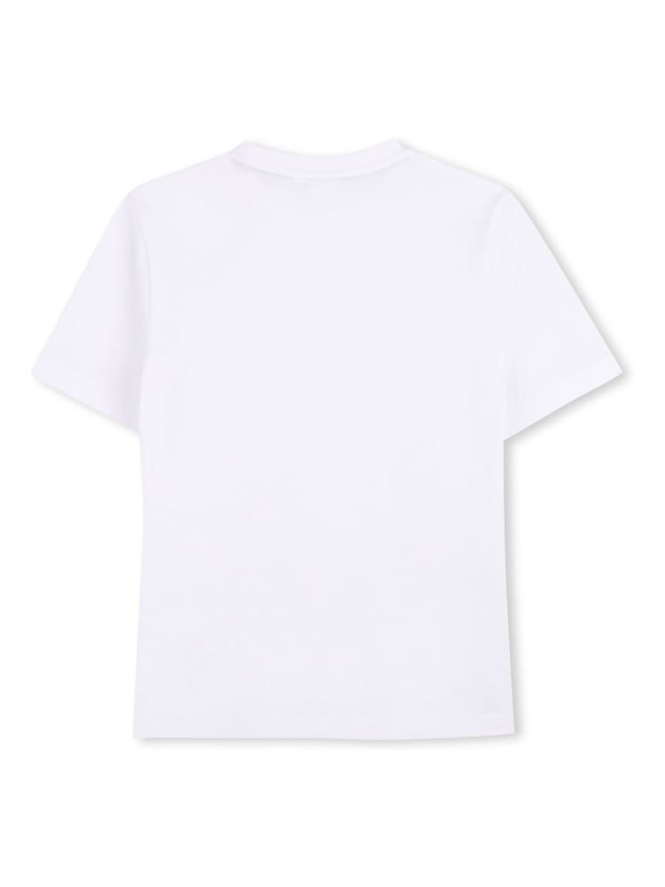 Alb - BOSS World Cup Logo Short Sleeve Crew Neck T-Shirt - Imaginea 2 din 3 Alb - BOSS World Cup Logo Short Sleeve Crew Neck T-Shirt - Imaginea 2 din 3