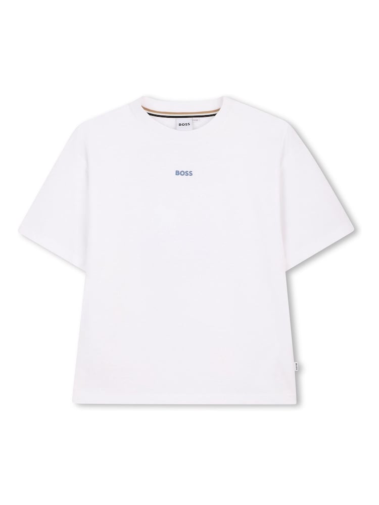 BOSS Logo Crew Neck Short Sleeve T-Shirt - Imaginea 1 din 5 BOSS Logo Crew Neck Short Sleeve T-Shirt - Imaginea 1 din 5