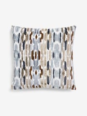 Grey Abstract 59 x 59cm Cut Velvet Hugo Cushion - Image 4 of 5