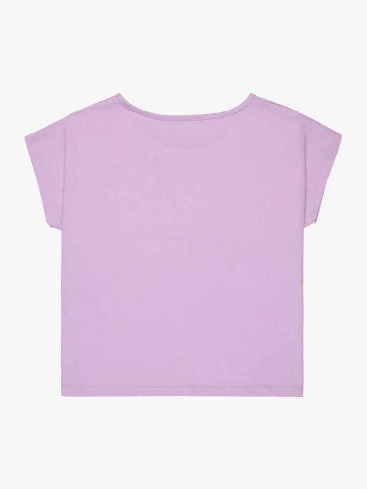 Roxy Purple Pura Playa Graphic Logo Short Sleeve T-Shirt - Image 2 of 2