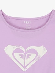 Roxy Purple Pura Playa Graphic Logo Short Sleeve T-Shirt - Image 3 of 3