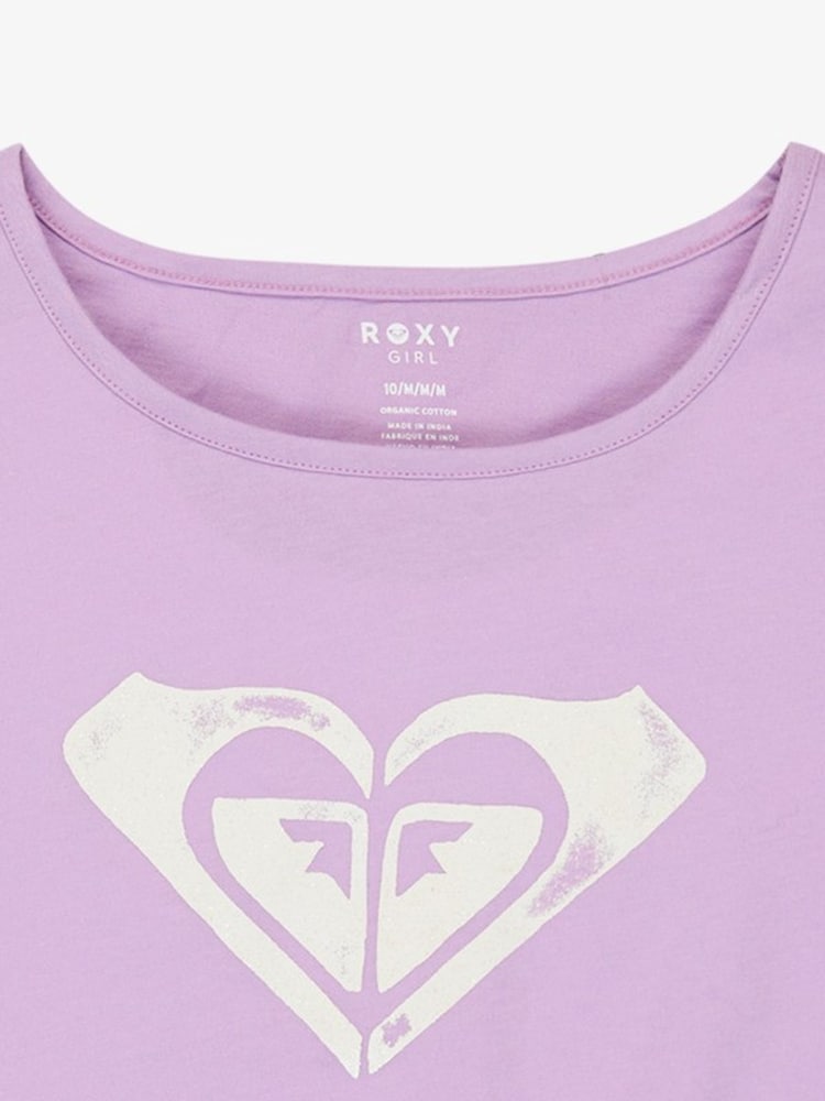 Roxy Purple Pura Playa Graphic Logo Short Sleeve T-Shirt - Image 3 of 3