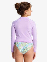 Roxy Purple Whole Hearted Long Sleeve Logo Rash Vest - Image 2 of 7