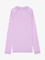Roxy Purple Whole Hearted Long Sleeve Logo Rash Vest - Image 7 of 7
