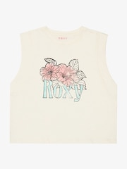 Roxy Cream Peace Harbour Graphic Logo Tank Top - Image 1 of 2