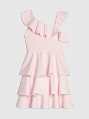River Island Pink Asymmetric Scuba Dress - Image 2 of 4