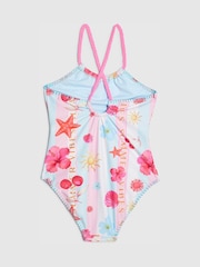 River Island Blue Stripe La Mer Swimsuit - Image 2 of 4