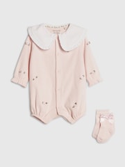River Island Pink Collared Romperset - Image 1 of 4