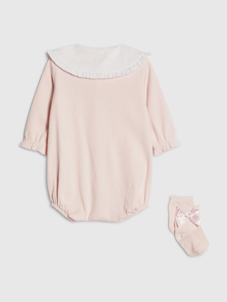 River Island Pink Collared Romperset - Image 2 of 4