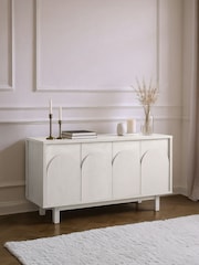 White Arches Mango Wood Effect Large Sideboard - Image 1 of 4