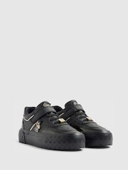 River Island Black Monogram Charm Trainers - Image 2 of 5
