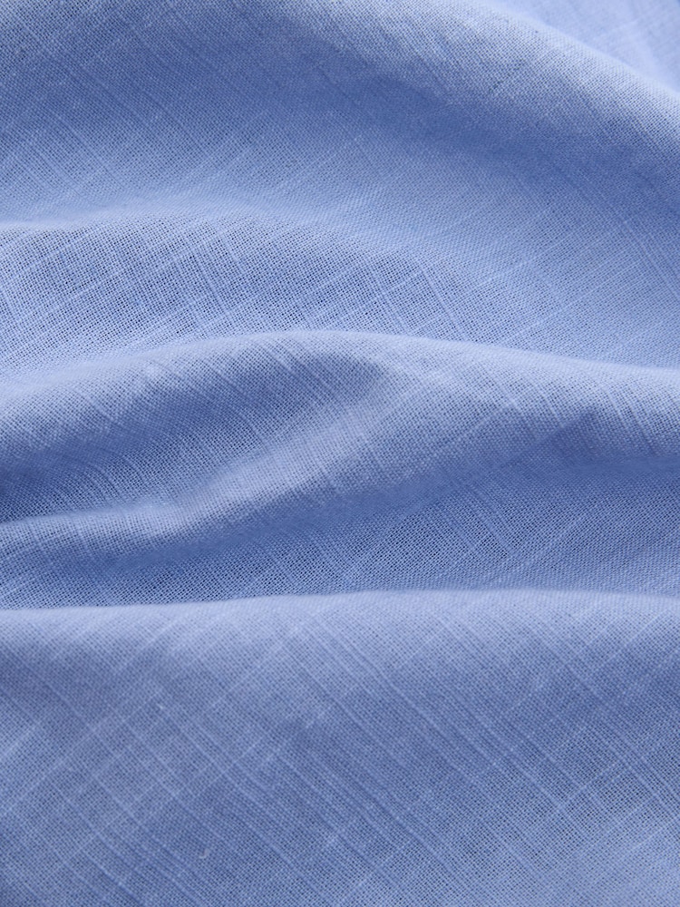 Blue Lace Detail Short Sleeve Blouse - Image 3 of 3 Blue Lace Detail Short Sleeve Blouse - Image 3 of 3