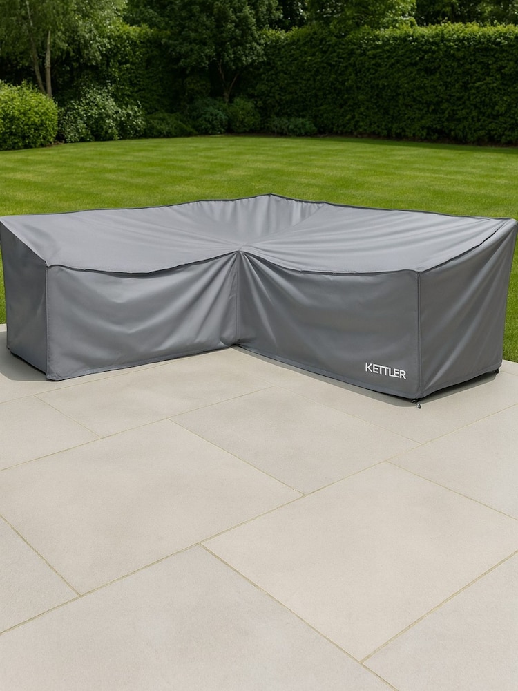 Kettler Grey Charlbury Mini Corner Sofa Protective Garden Furni - Image 1 of 4
