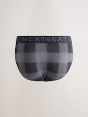 Orange Check Print 5 Pack Cotton Rich Briefs - Image 7 of 10