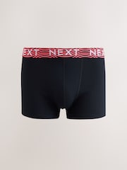 Black Bright Pattern Waistband Hipster Cotton Rich Boxers 5 Pack - Image 5 of 10