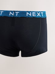 Black Bright Pattern Waistband Hipster Cotton Rich Boxers 5 Pack - Image 8 of 10