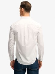 Superdry White Classic Tailored Long Sleeve Shirt - Image 3 of 5
