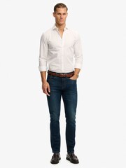 Superdry White Classic Tailored Long Sleeve Shirt - Image 4 of 5