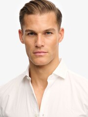 Superdry White Classic Tailored Long Sleeve Shirt - Image 5 of 5