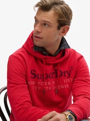 Superdry Red New York Venue Hoodie - Image 4 of 6