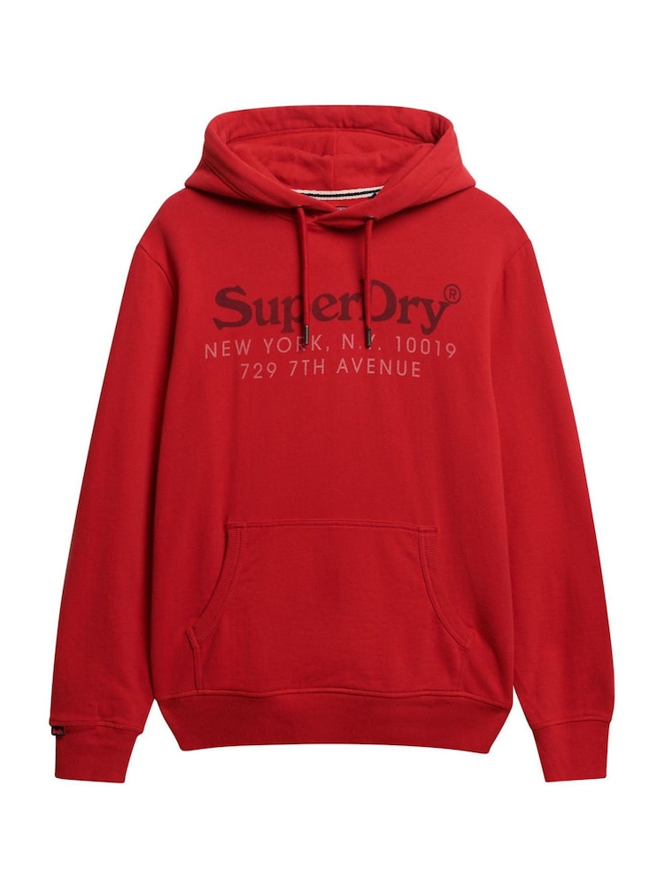 Superdry Red New York Venue Hoodie - Image 6 of 6