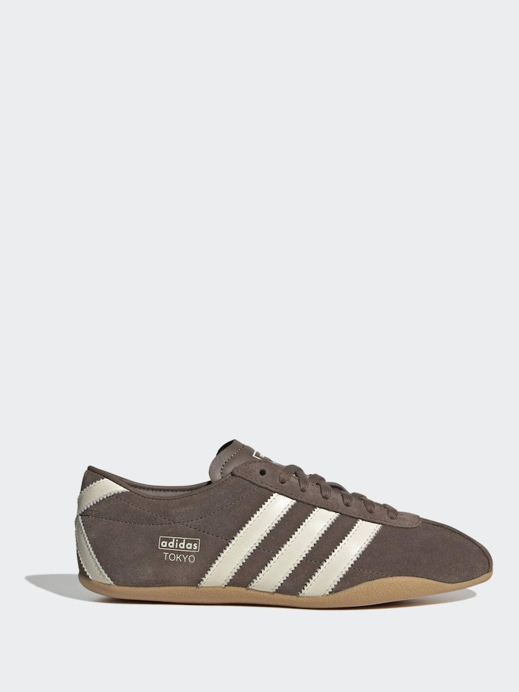 adidas Originals Brown/Cream Tokyo Trainers - Image 1 of 9