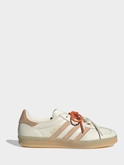 adidas Originals Cream Gazelle Indoor Trainers - Image 3 of 9
