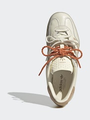 adidas Originals Cream Gazelle Indoor Trainers - Image 5 of 9