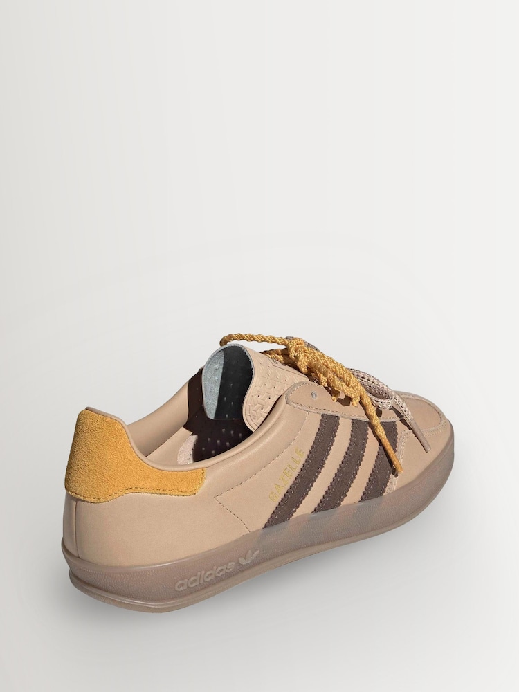 adidas Originals Beige Gazelle Indoor Trainers - Image 10 of 10