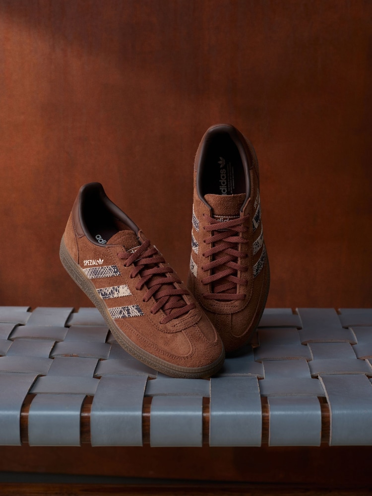 adidas Originals Brown Handball Spezial Trainers - Image 8 of 8