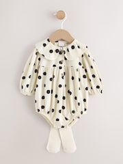 Punto monocromático - Baby Romper And Tights 2 Piece Set (0mths-2yrs) - Imagen 1 de 6