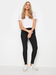 Long Tall Sally Black Ribbed Leggings - Image 1 of 5